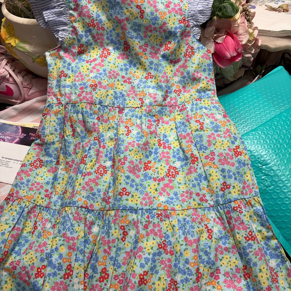 Ruffle Butts Colorful Floral Dress